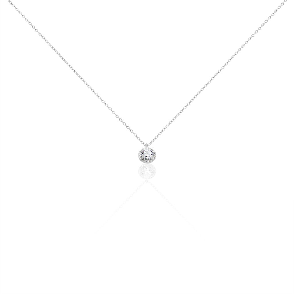 Collier Havoise Argent Blanc Oxyde De Zirconium