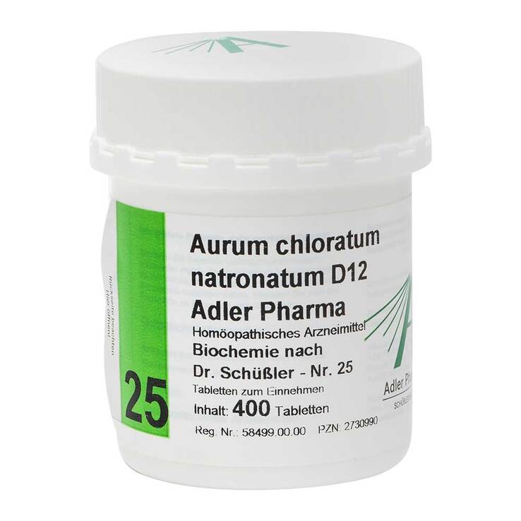 Biochemie Adler 25 Aurum chloratum Natrium D12 Tabletten, 400 St