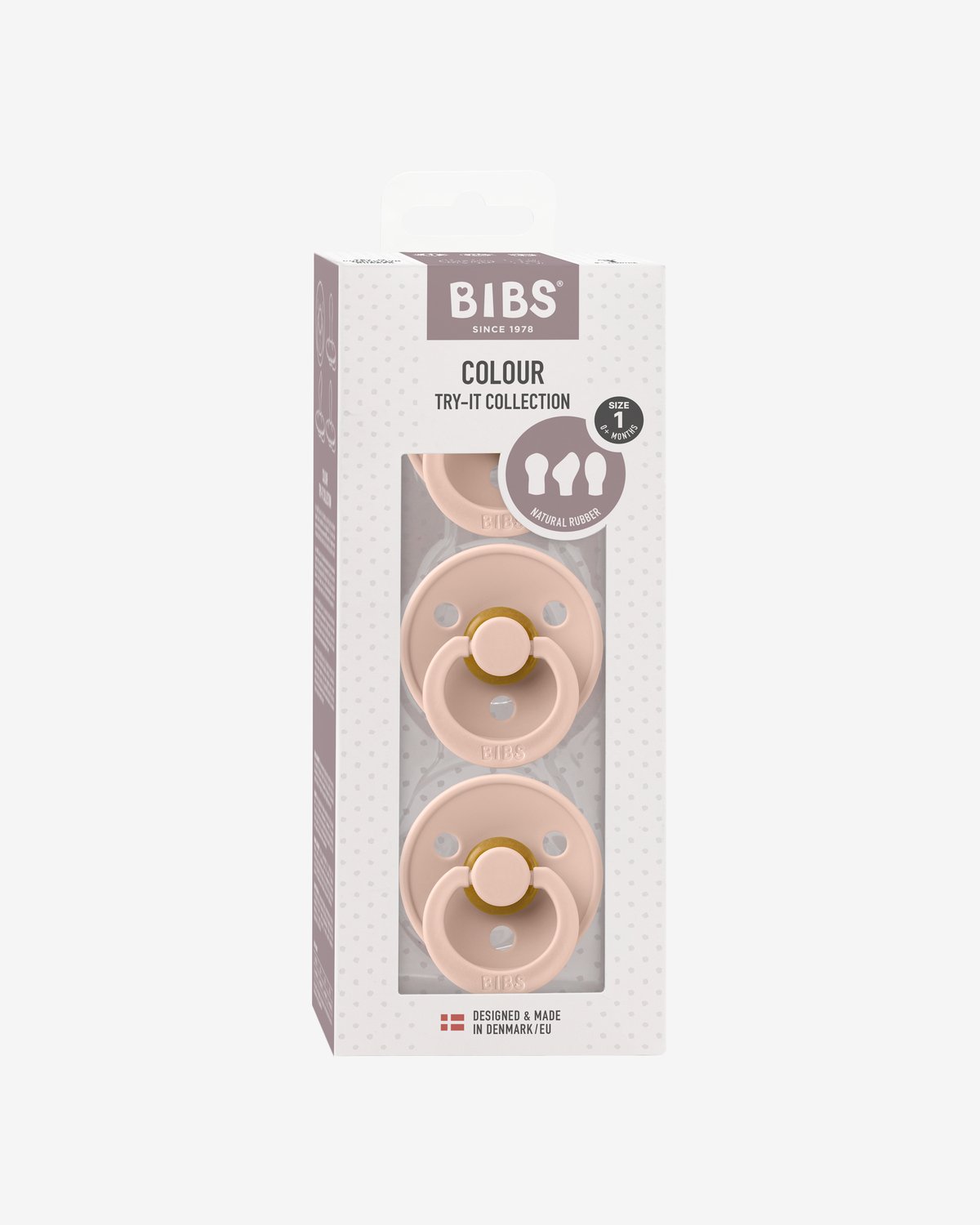 BIBS Try it Collection 3pk – Mix Naturgummi Smokker | 0-6 mnd