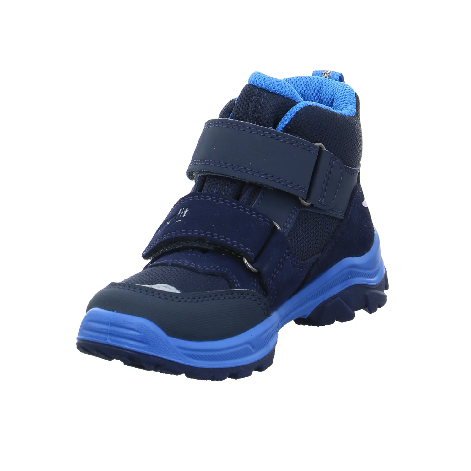 SUPERFIT Kleinkinder-Halbschuh Klett Dunkelblau Textil  Sneaker high
