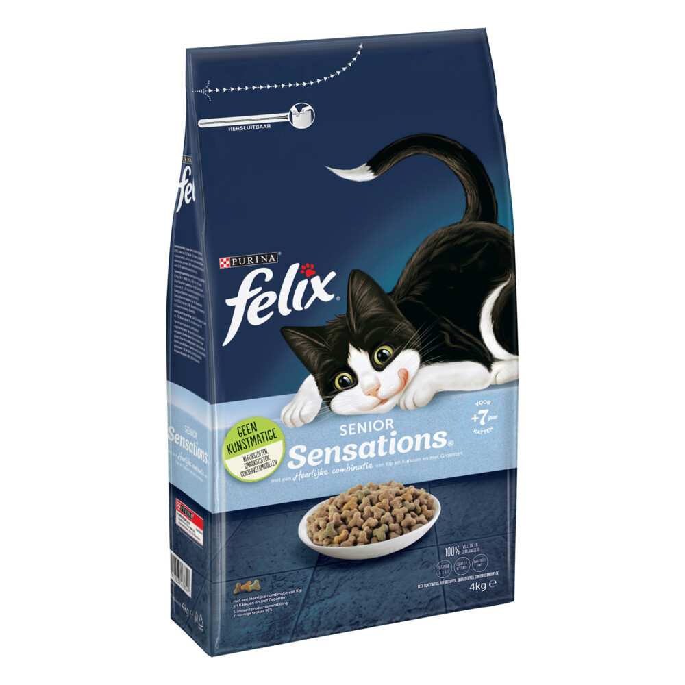 Felix Kattenvoer Senior Sensations4 kg