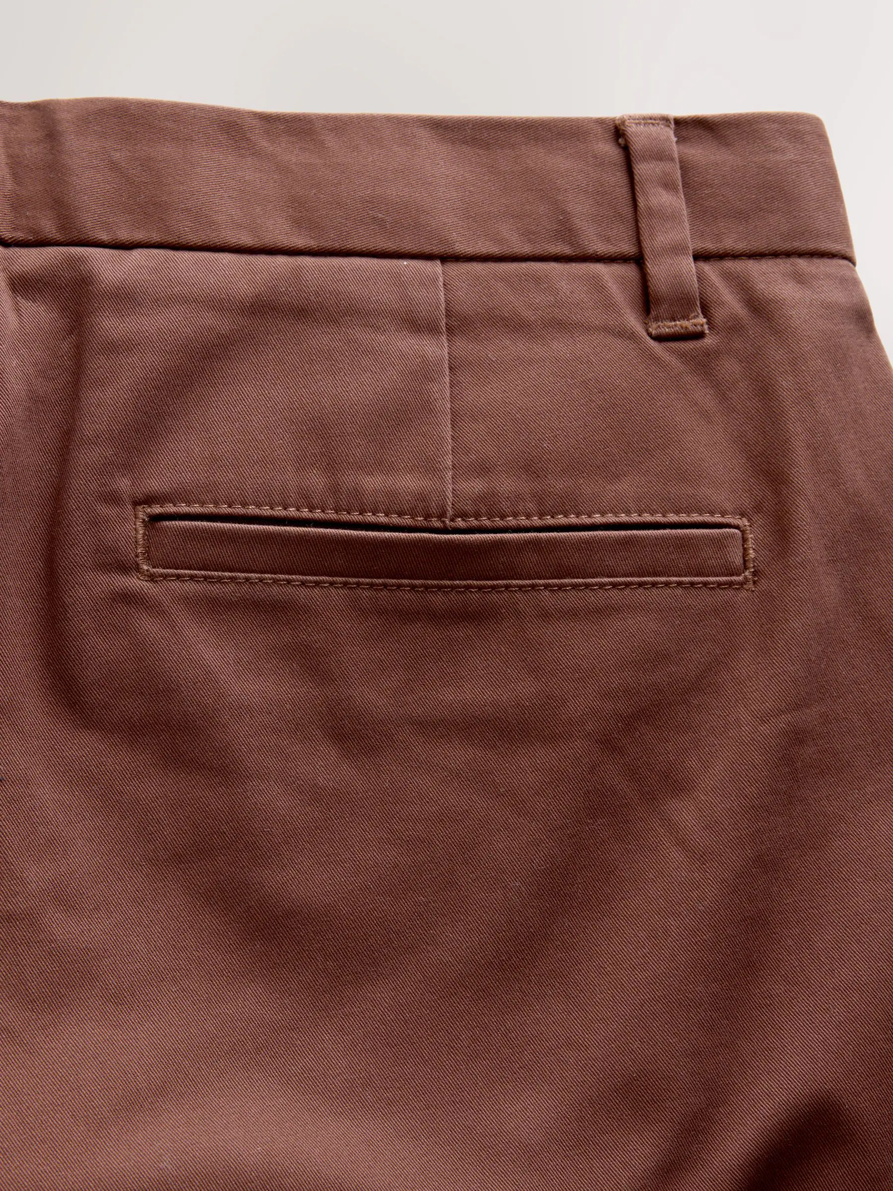 Roestbruin - Slim Fit - Stretchy chino