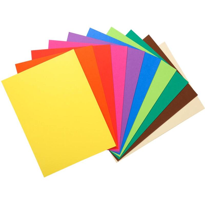 Paquet de 10 chemises FLASH 220 100% recyclé - 24 x 32 cm - Couleurs assorties