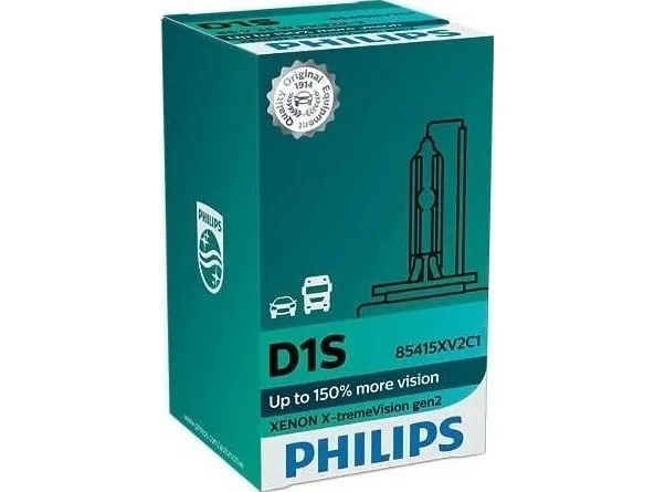 Philips X-tremeVision Xenon lyskilde til bilforlygter 85415XVC1, 35 W, D1S, Xenon, 4800 K