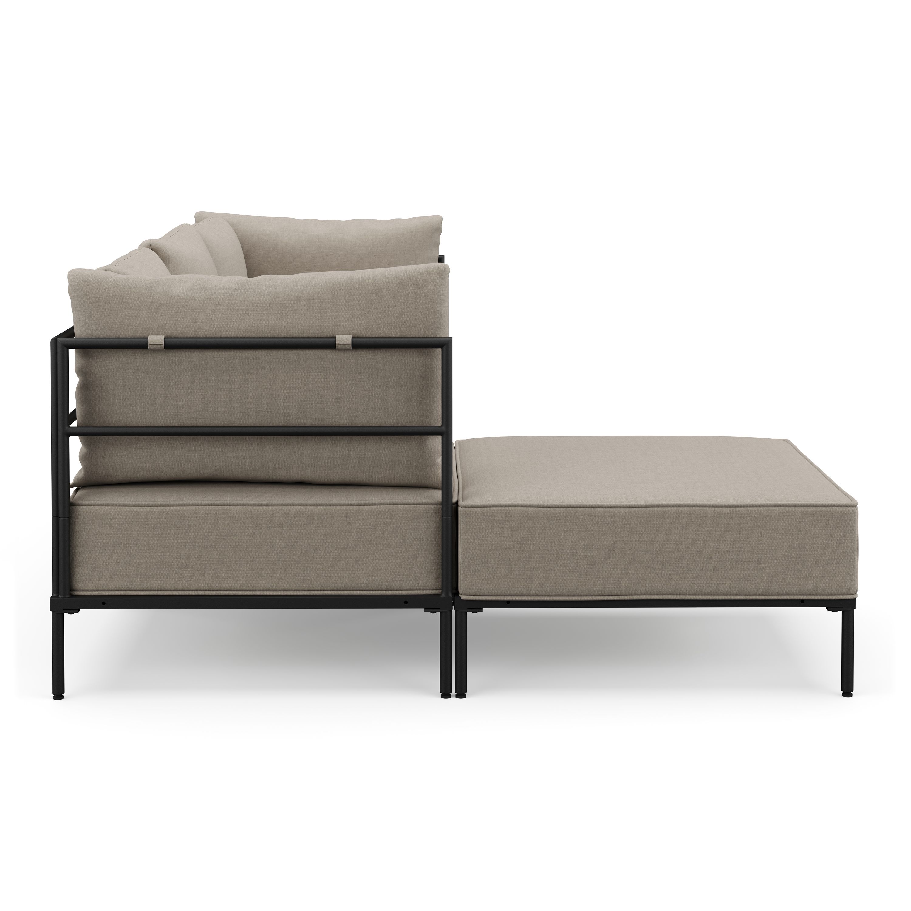 Ecksofa ETHAN 3-Sitzer greige