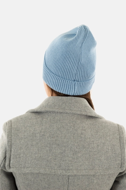 bonnets tommy jeans flag beanie c1x chambray blue