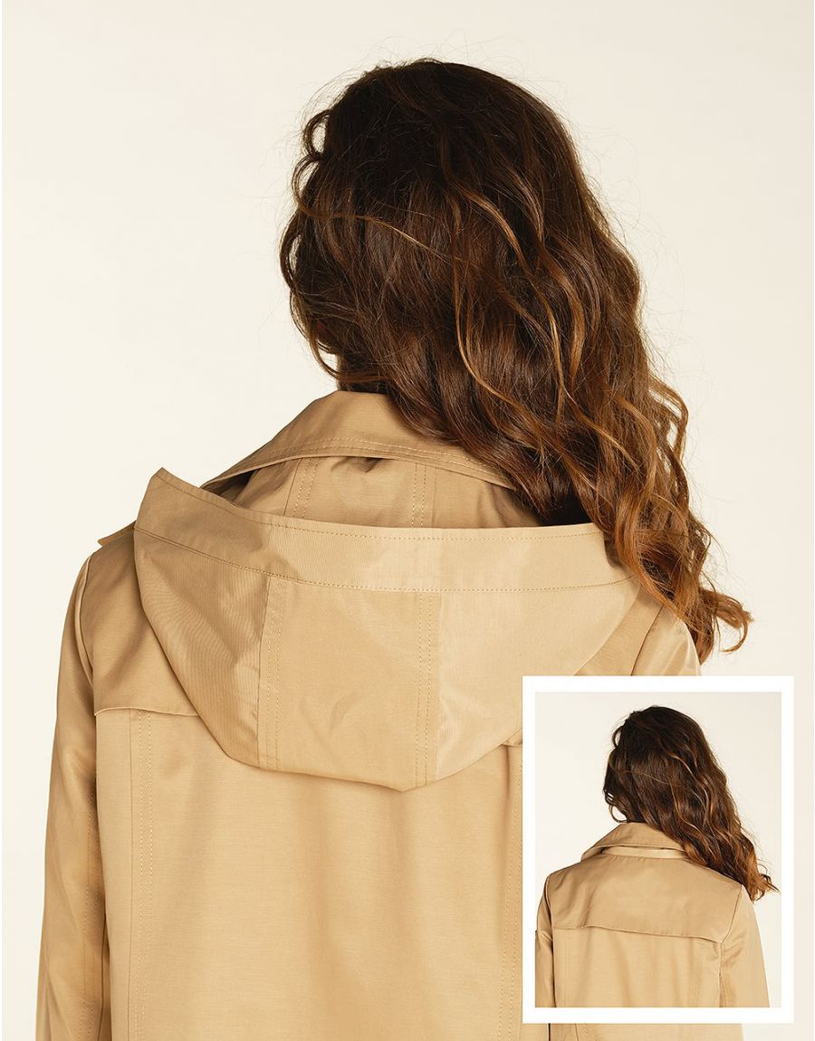 Parka beige déperlante