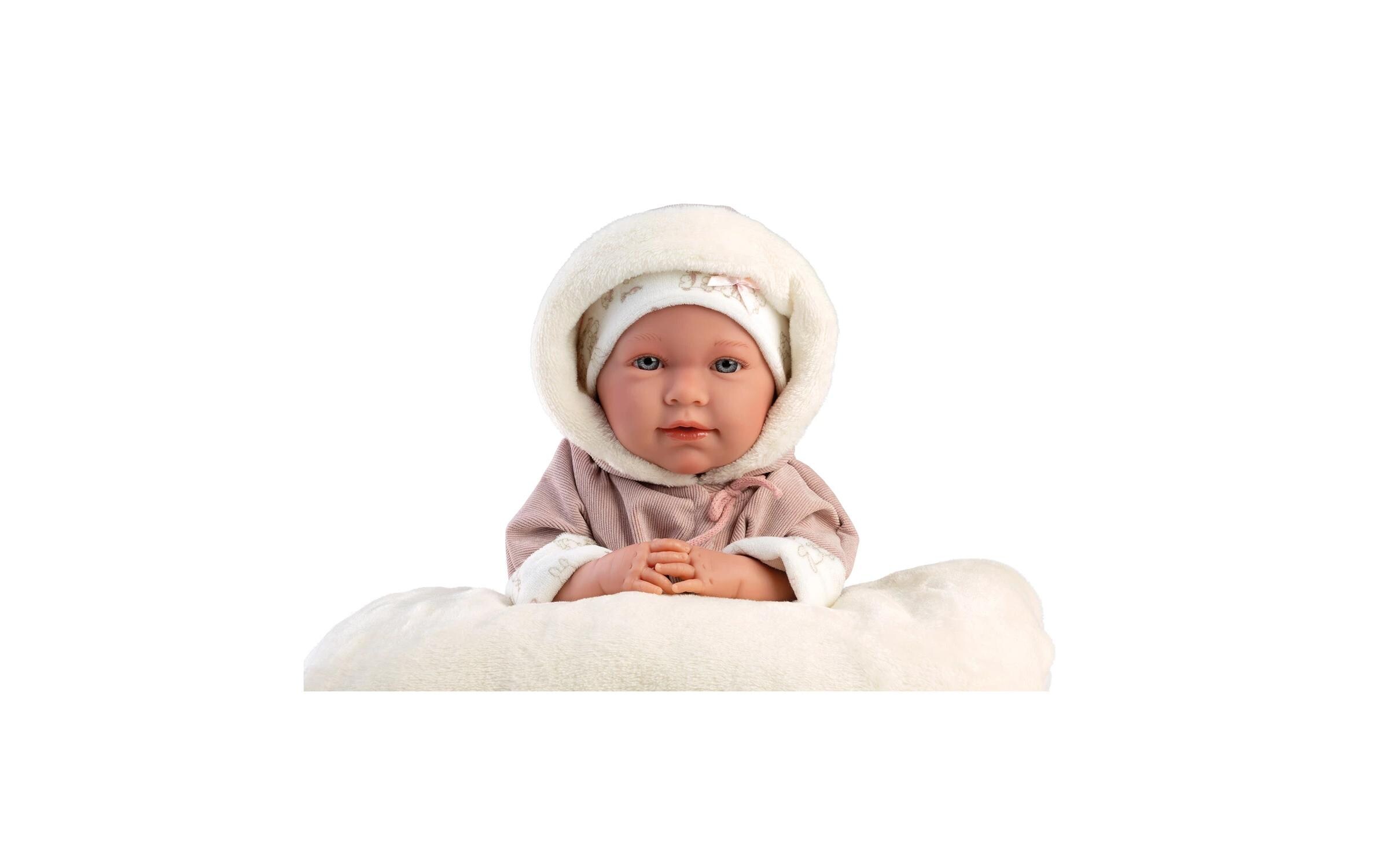 Babypuppe Mimi Bär 42 cmNewborn-Puppe mit weichem Stoffkörper