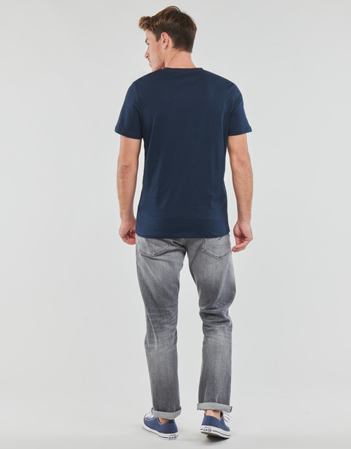 Jack & Jones - JJXILO TEE SS CREW NECK - Marine