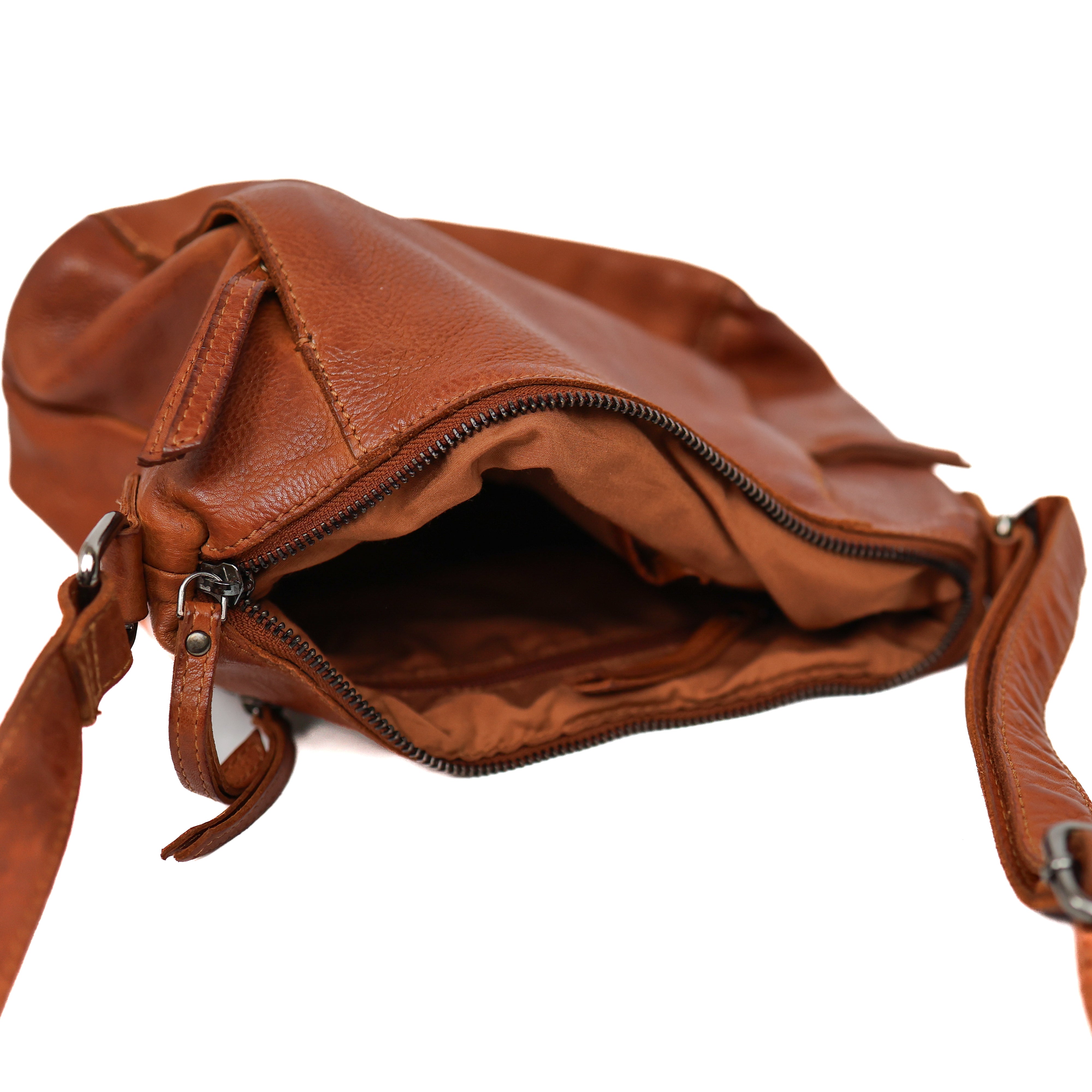 Schoudertas 'Stella' cognac Cognac