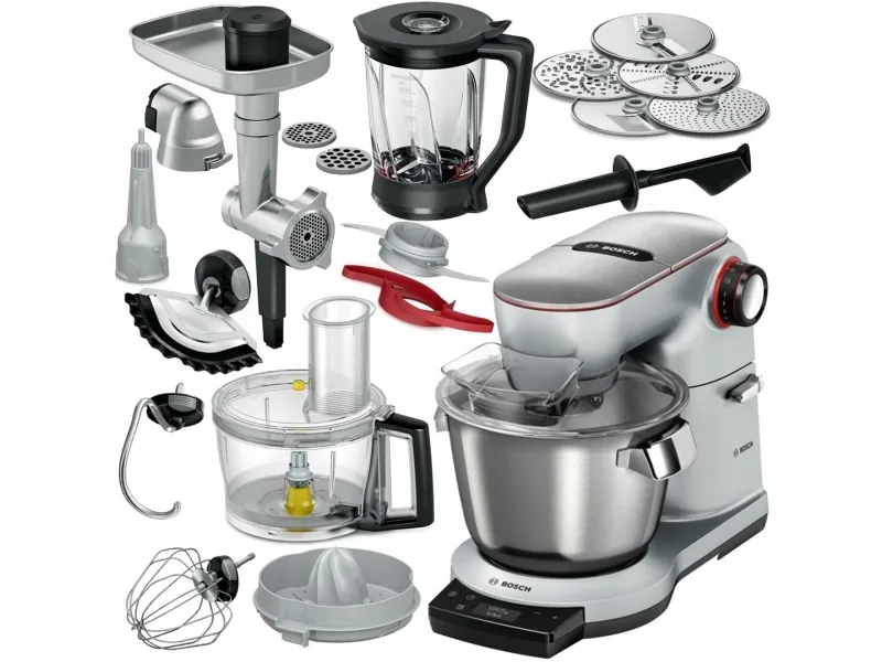 Bosch MUM5 MUM5X720 - Køkkenmaskine - 1000 W - dybrød/sølv