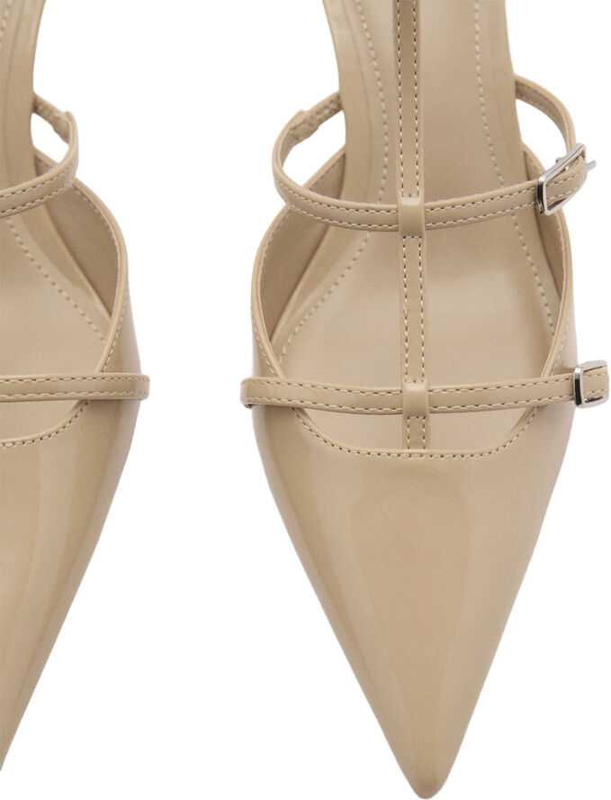 MANGO Heeled shoes with buckles Lt-pastel pink