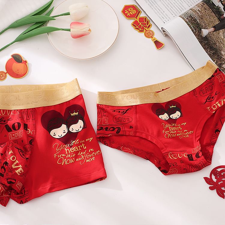 Pancherry - Koppelset: Cartoon Print Panty + Boxershort