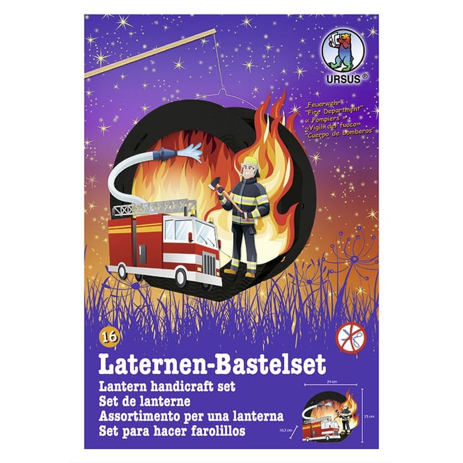 Laternen Bastelset - Feuerwehr