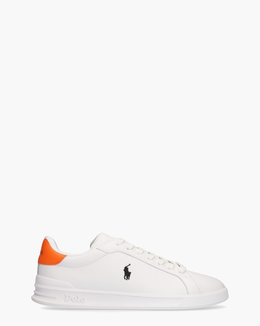 Polo Ralph Lauren Heritage Court II Wit/Oranje Herensneakers