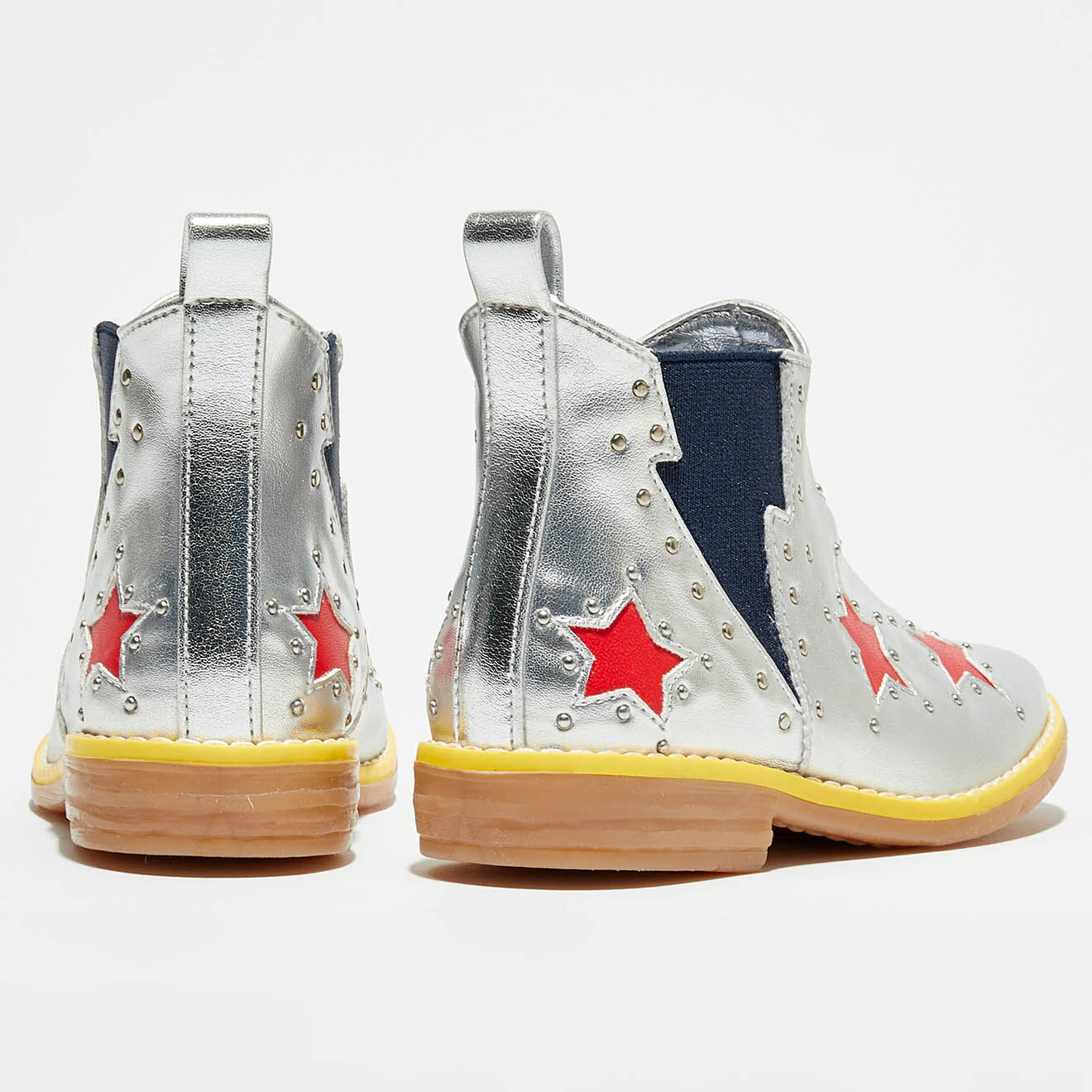 Stella McCartney Chelsea Boots Éclaire argentées