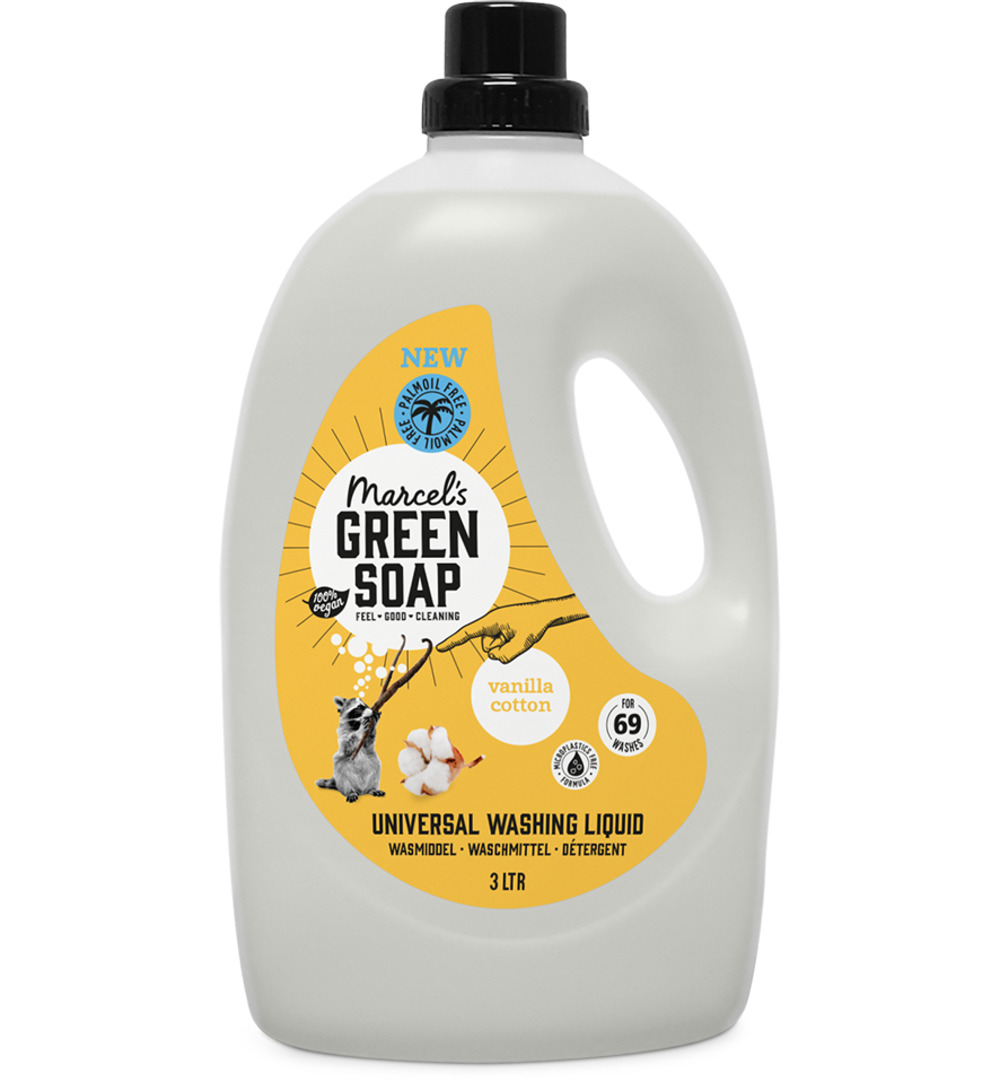 Marcel’s Green Soap Wasmiddel Universeel Vanille & Katoen (3000 ml)