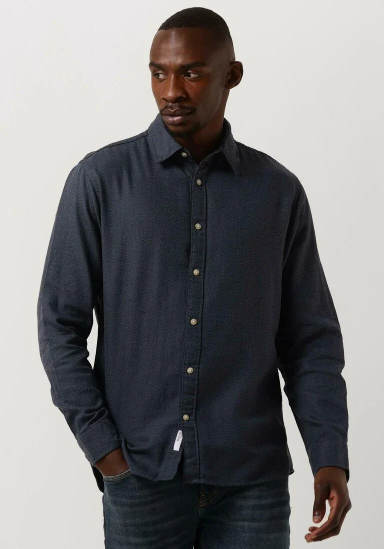 SELECTED HOMME grijze selected homme casual overhemd slimrobin shirt ls w camp