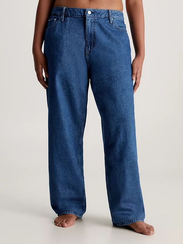 Calça jeans reta dos anos 90