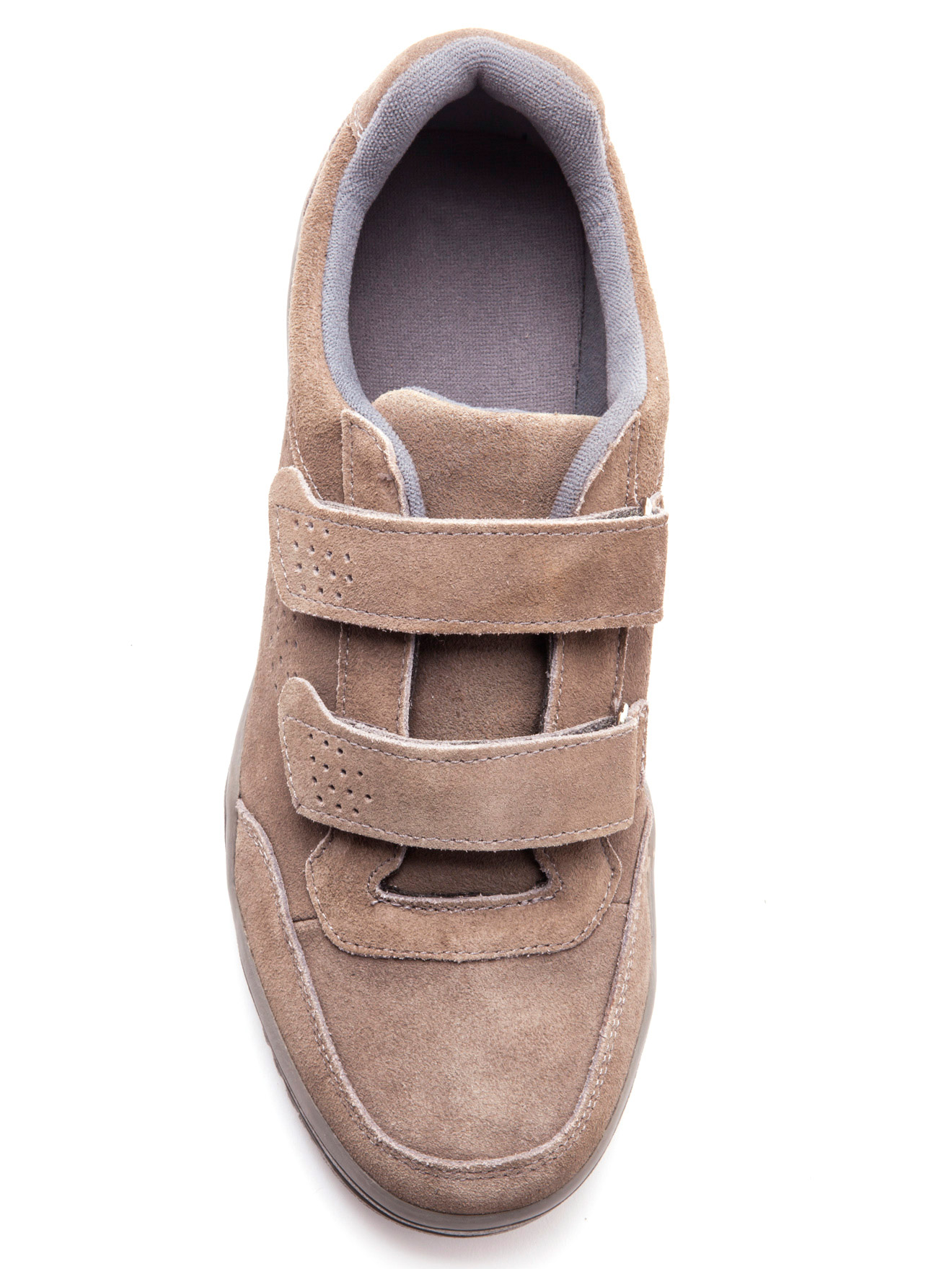 Chaussures cuir à scratch extra-larges