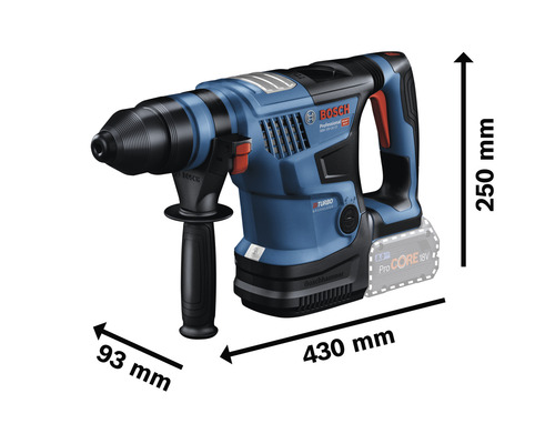 Bosch Professional GBH 18V-34 CF accuboorhamer, inclusief 2 accu's (8 Ah) en lader