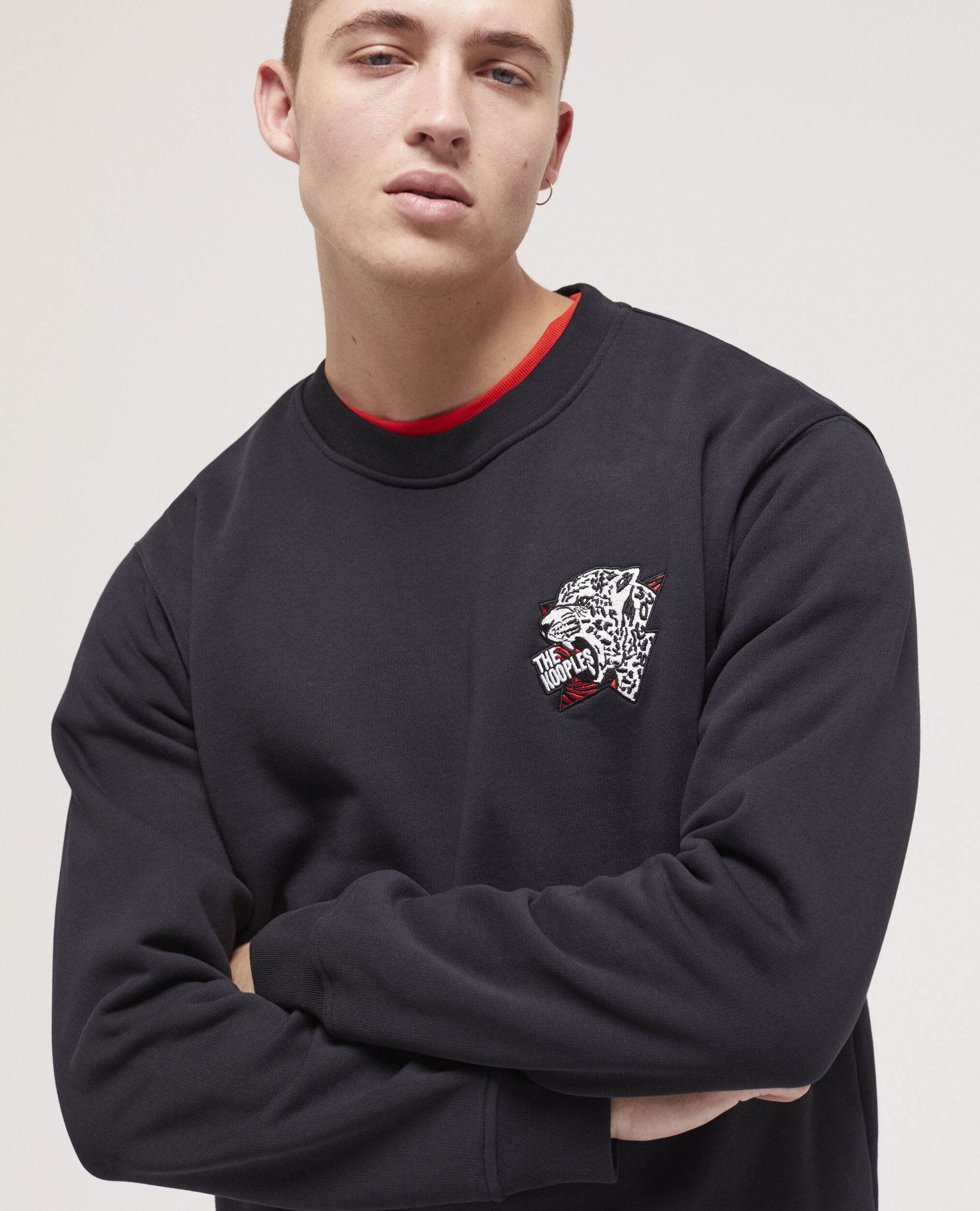 Sweatshirt logo tigre noir