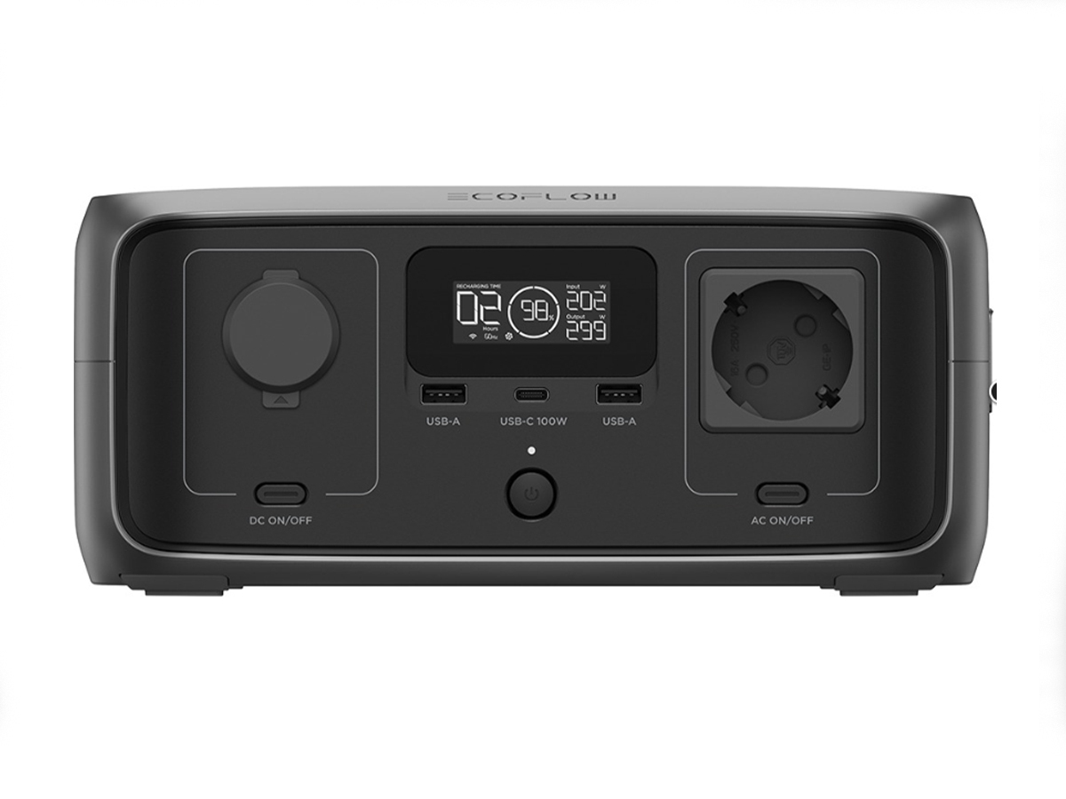 Ecoflow RIVER 3 UPS Powerstation met opvouwbaar 45W zonnepaneel