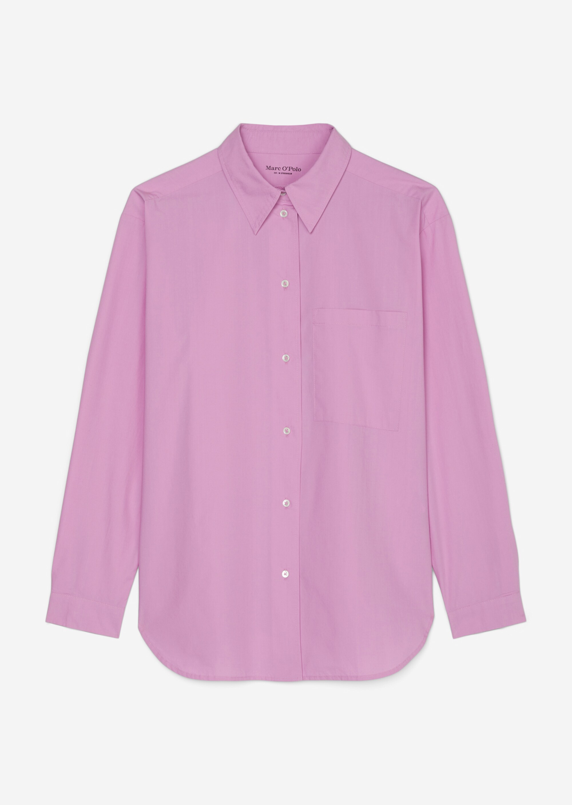 Boyfriend Hemdbluse oversize aus Organic Cotton-Popeline