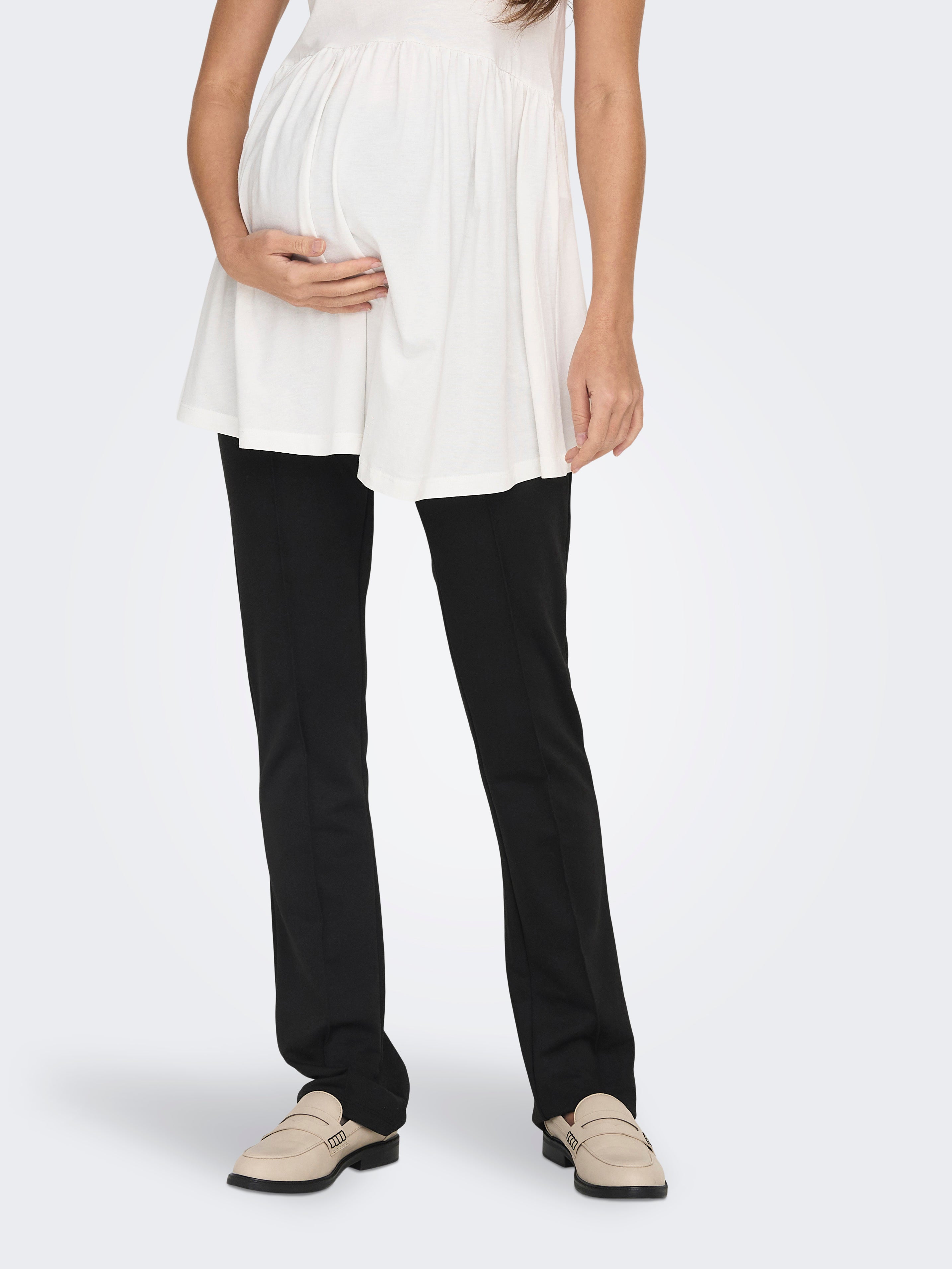 OLMTIMI Hohe Taille Normal geschnitten Hose Black