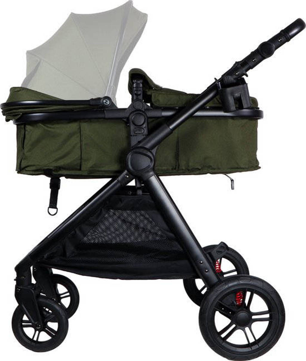 3-in-1 Stroller Liam Black/Forest Green