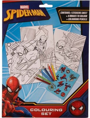 Marvel Spider-Man Skrivesett & Fargeleggingssett