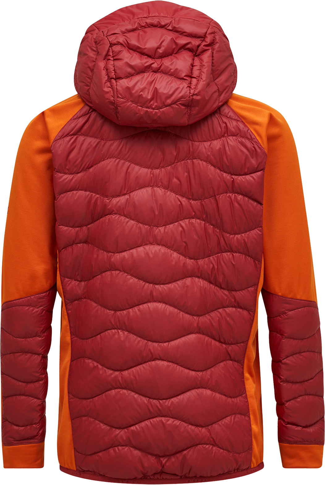 Helium Down Hybrid Hood Herre Sundried Tomato/Gold Flame