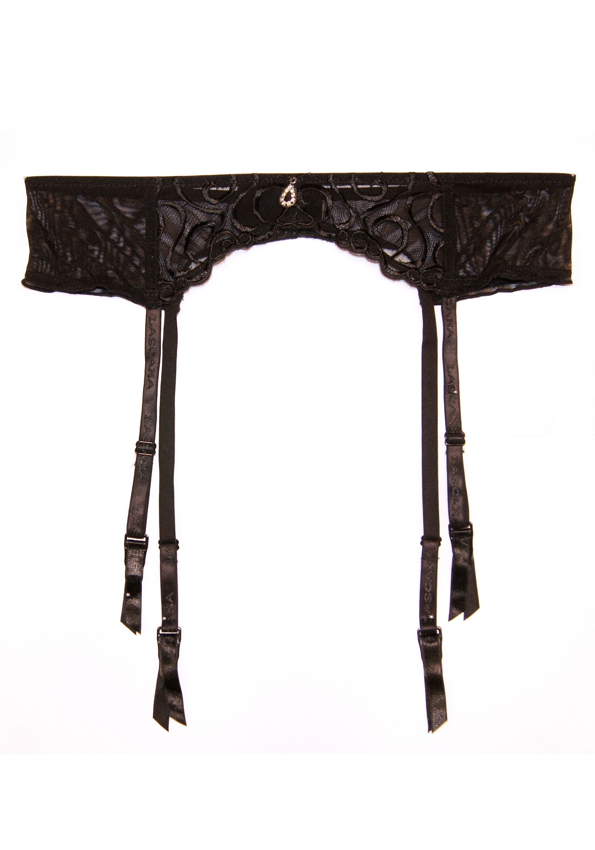 LASCANA Strapsgürtel aus hübscher Stickereispitze, sexy Dessous, Reizwäsche