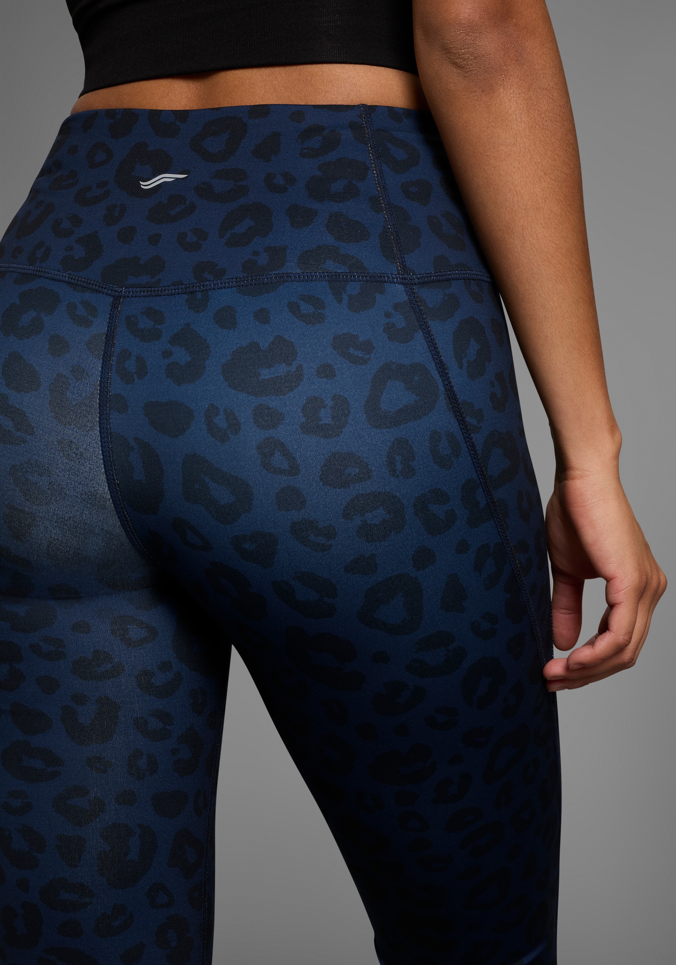 FAYN SPORTS Leggings  Reflektor Logo-Print