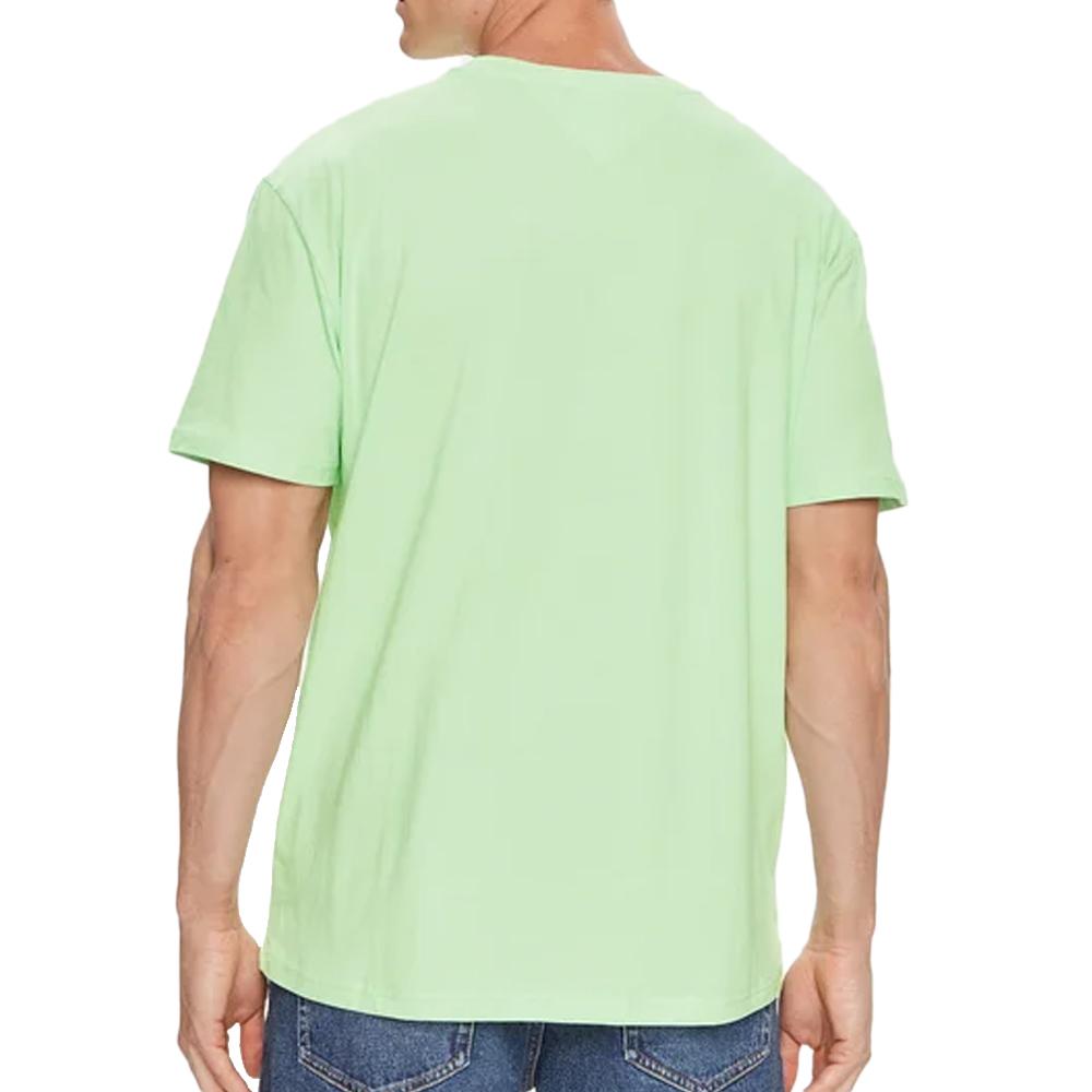 Tommy Hilfiger T-shirt Vert Homme Tommy Hilfiger Linear