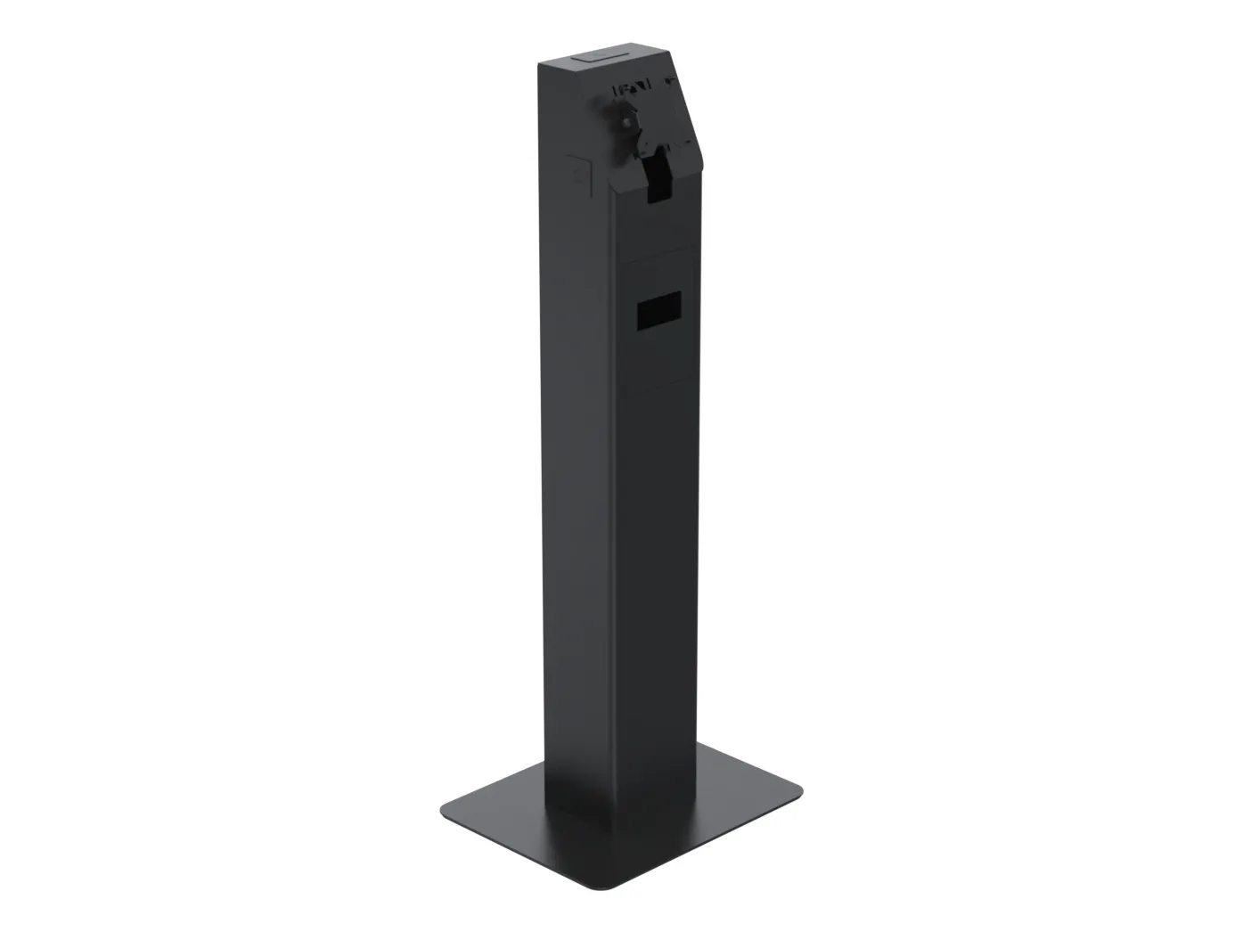 Ergonomic Solutions SpacePole Kiosk SPK400-02, Kiosk-sæt, Sort, Metal, 75 x 75 mm, 100 x 100 mm, Universel