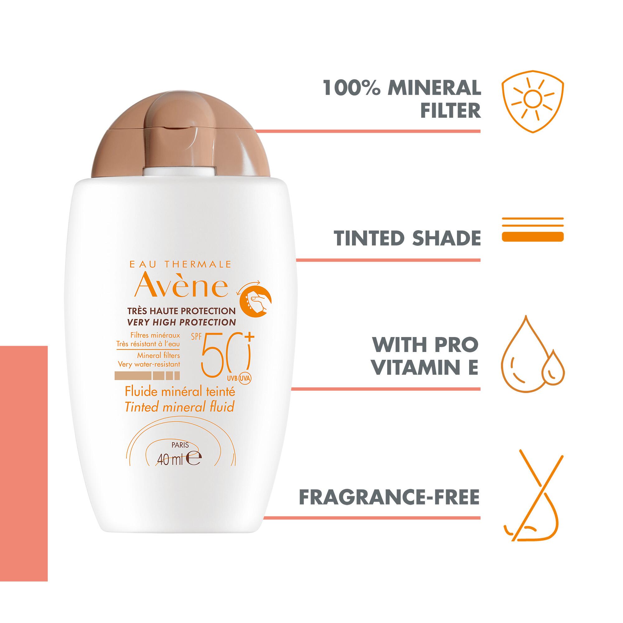 AVENE Sonnenfluid mineralisch getönt SPF50  Tb 40 ml