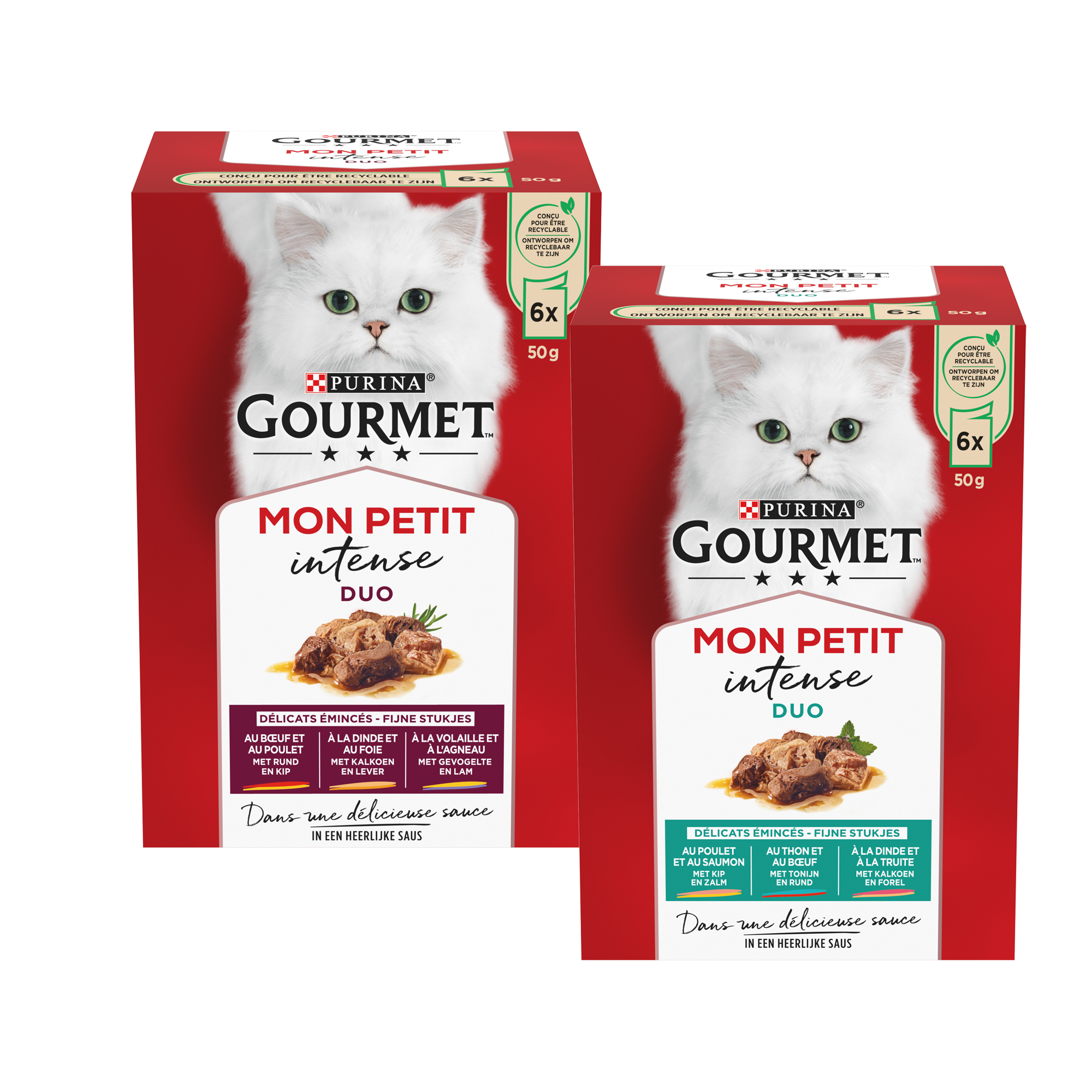 Gourmet Mon Petit DUO Kattenvoer - Maaltijdzakjes