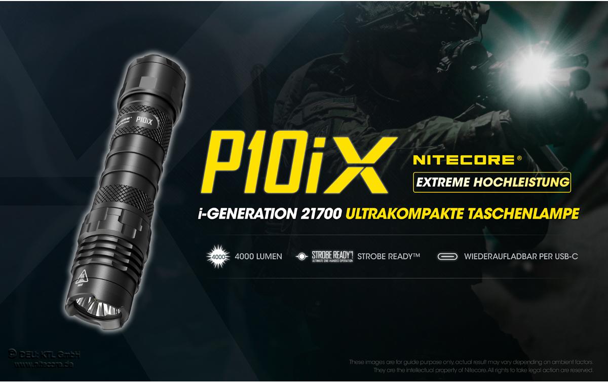 Taschenlampe P10iX 4000 Lumen<br>LED-Taschenlampe