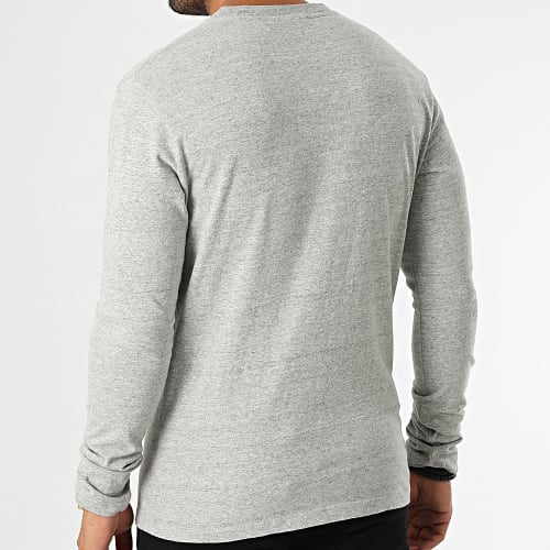 Tee Shirt Manches Longues Vintage Logo Embroidery M6010550A Gris Chiné