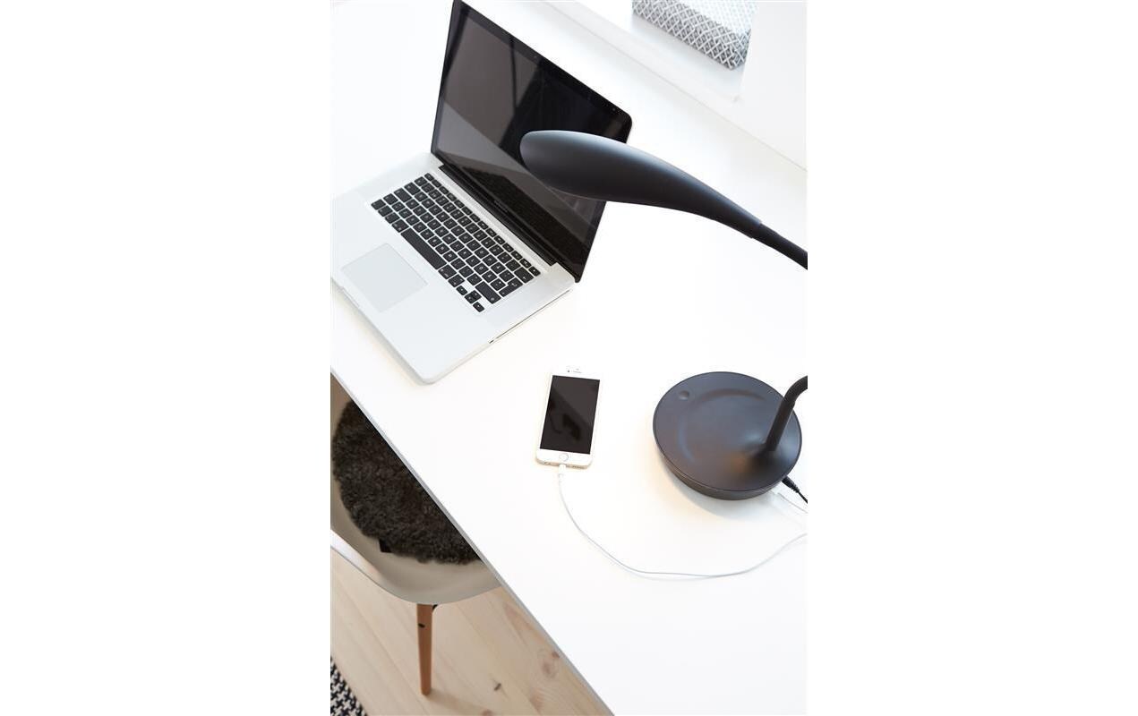 Schreibtischleuchte SWAN USB SchwarzTischleuchte (Schwarz)