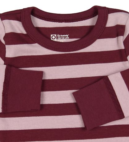 Katvig Pullover - Bordeaux/Rosa