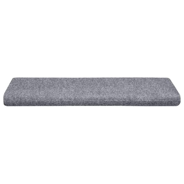 vidaXL Selvklebende trappematter 10 stk lysegrå 65x21x4 cm nålestempel