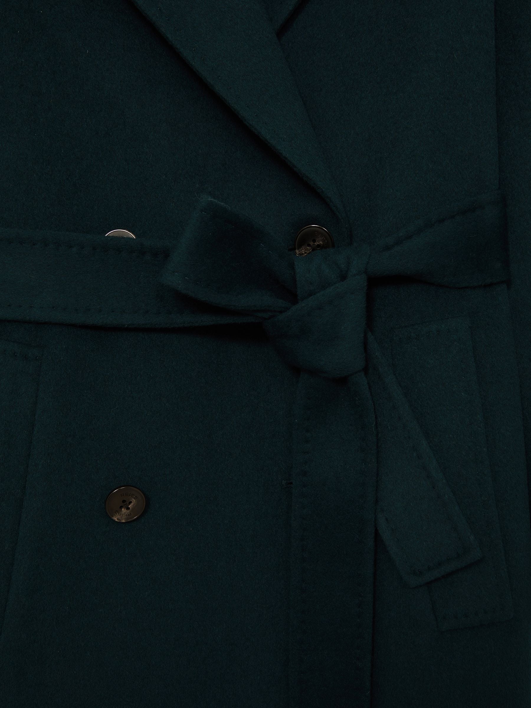 Groen - Reiss Rene Double-Breasted Blindseam Coat Wool-Blend