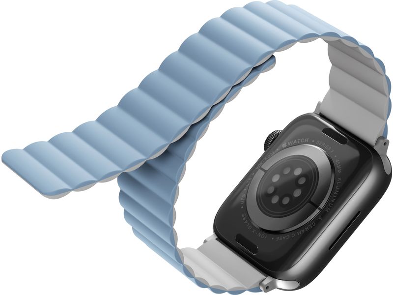 Uniq Armband Revix Apple Watch 40/41/42 mm Weiss Blau Passend zur Apple Watch 40/41/42 mm