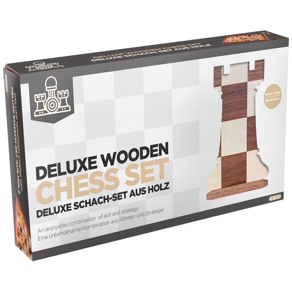 Deluxe-Schachset aus Holz