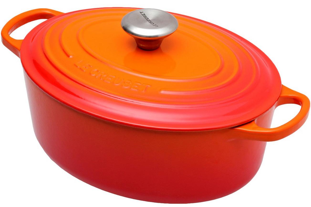 Le Creuset braadpan - cocotte ovaal 27cm, 4,1L oranje