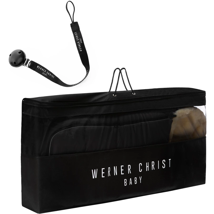 Werner Christ Baby Lammfellfußsack OSLO ICONIC LINE Batik-Grün