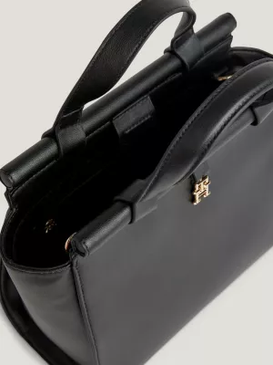 Bolsa pequena reversível com monograma TH