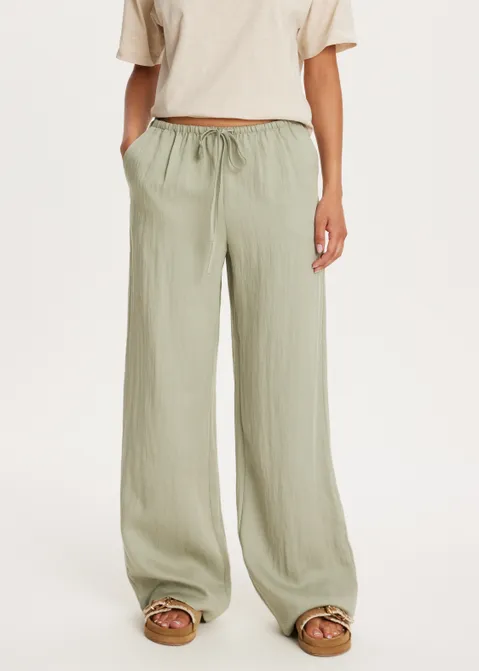 Broek met structuur groen (GRN.O)